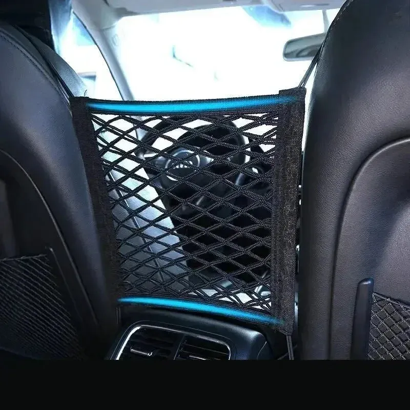 Filet de chargement élastique à double couche pour moto, 10" x 11", avec crochets, idéal pour le rangement de casque et de bagages 4