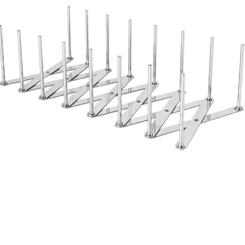 Égouttoir à vaisselle en acier inoxydable, égouttoir de cuisine réglable, porte-ustensiles pliable pour plats, tasses, casseroles et couvercles | Gain de place 10