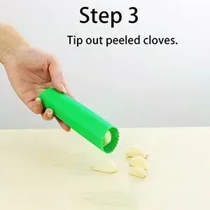 Épluche-ail en silicone, vue rapprochée