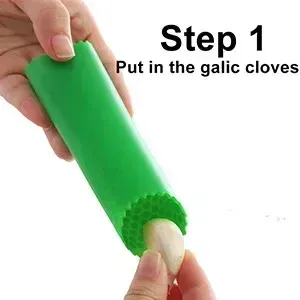 Épluche-ail en silicone, vue latérale