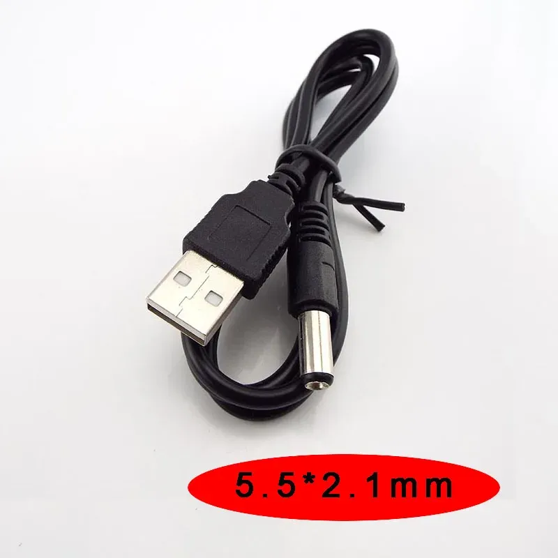 Câble d'alimentation USB vers prise DC 5 V, embouts 3,5×1,35 mm, 2,0×0,6 mm, 2,5×0,7 mm, 4,0×1,7 mm, 5,5×2,1 mm et 5,5×2,5 mm 12