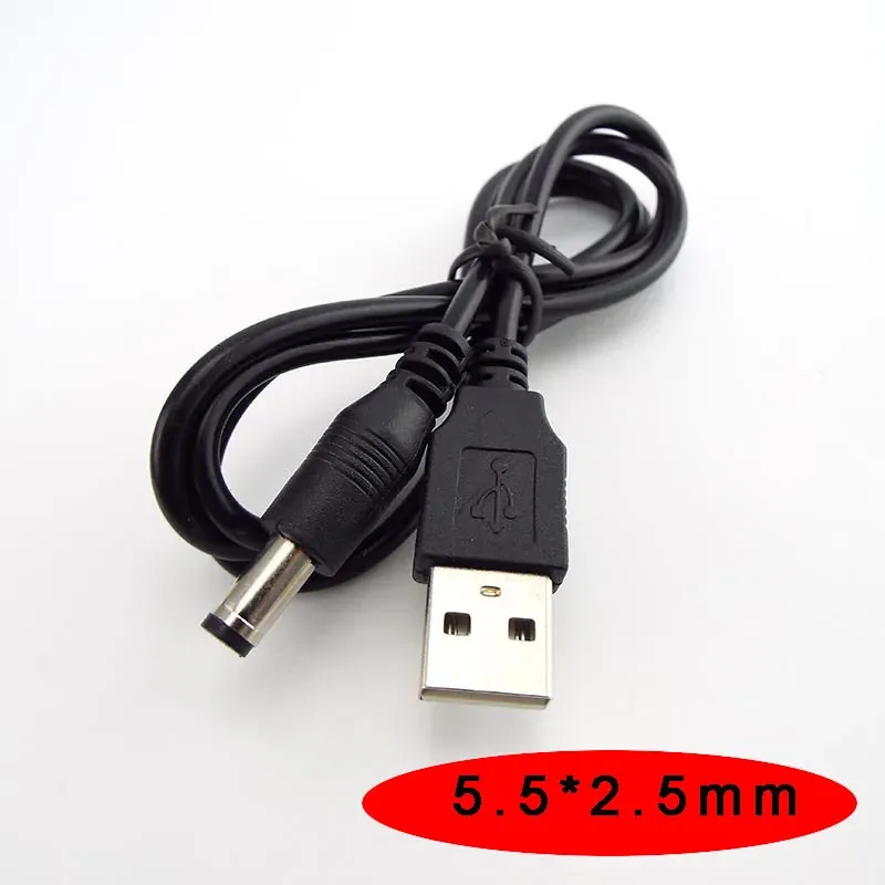Câble d'alimentation USB vers prise DC 5 V, embouts 3,5×1,35 mm, 2,0×0,6 mm, 2,5×0,7 mm, 4,0×1,7 mm, 5,5×2,1 mm et 5,5×2,5 mm 11