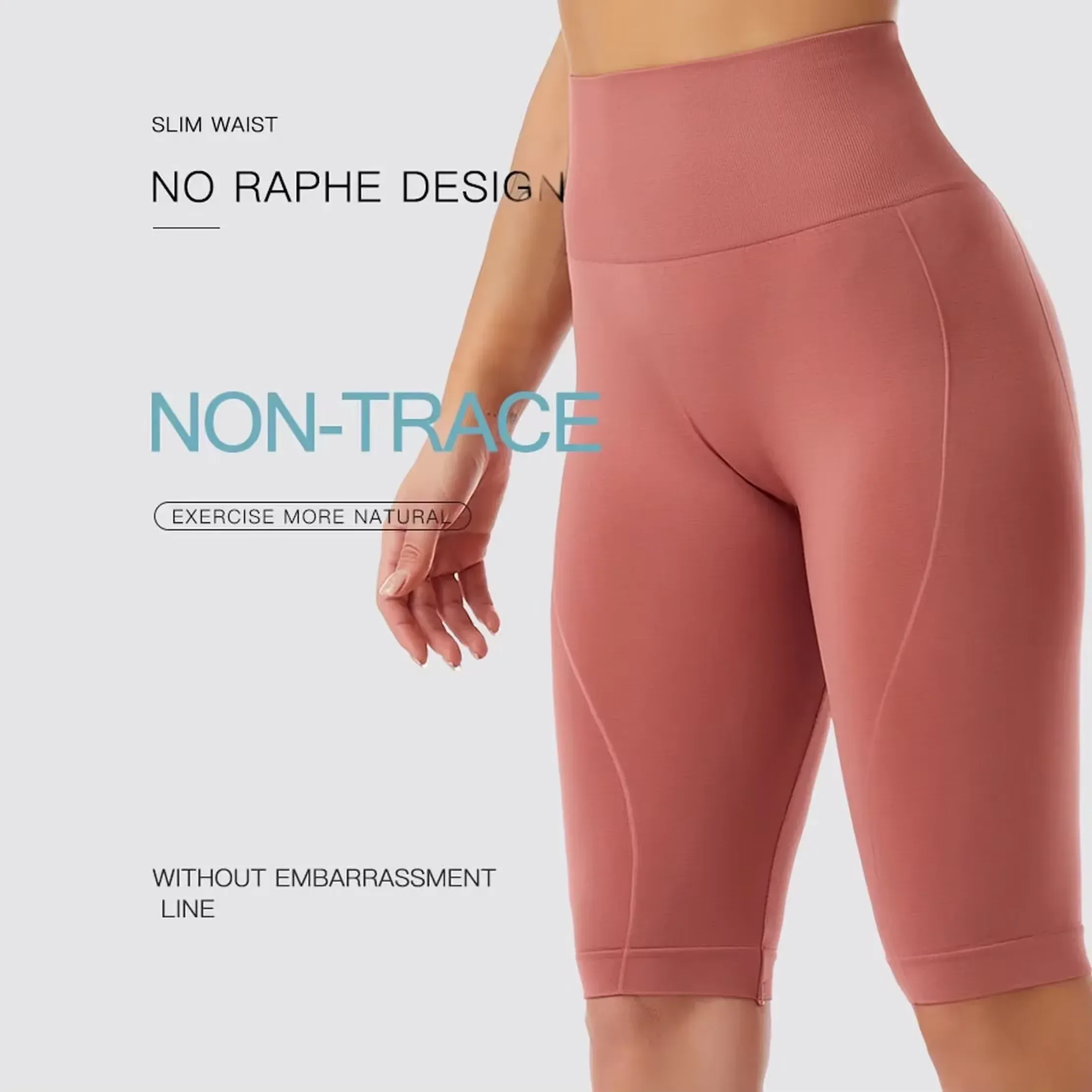 Leggings push-up taille haute pour femme, sensation nue et maintien du ventre, idéaux pour le yoga, la course à pied et le fitness 4
