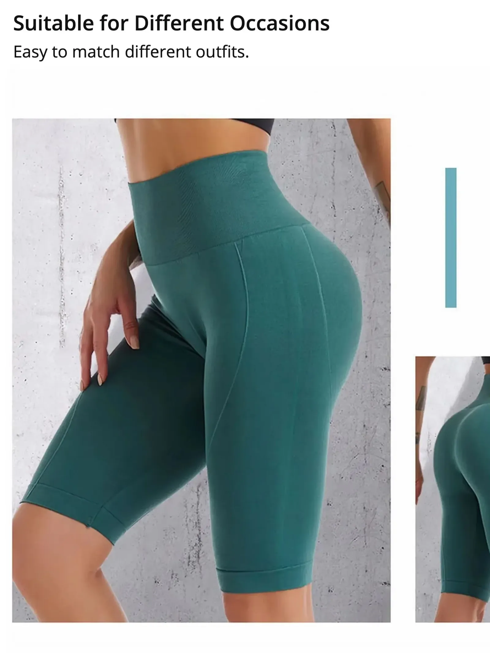 Leggings push up taille haute, look complet