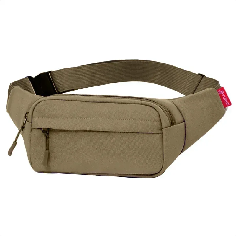 Sac banane unisexe noir, vue d'ensemble