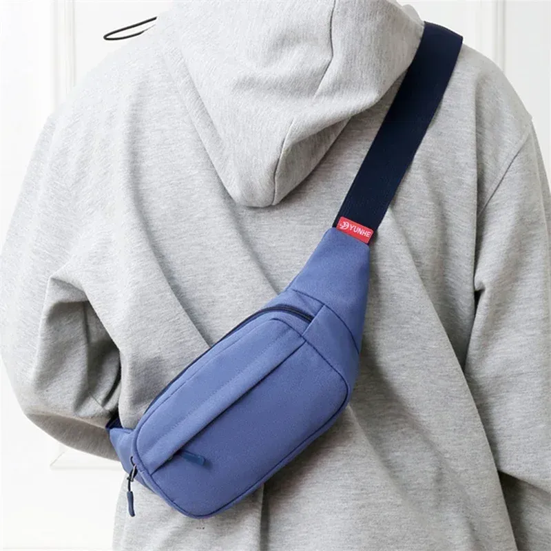 Sac banane unisexe noir, style urbain