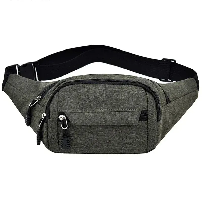 Sac banane sport unisexe 2025 pour homme et femme, petit sac de poitrine et sac bandoulière en toile décontracté pour téléphone 12