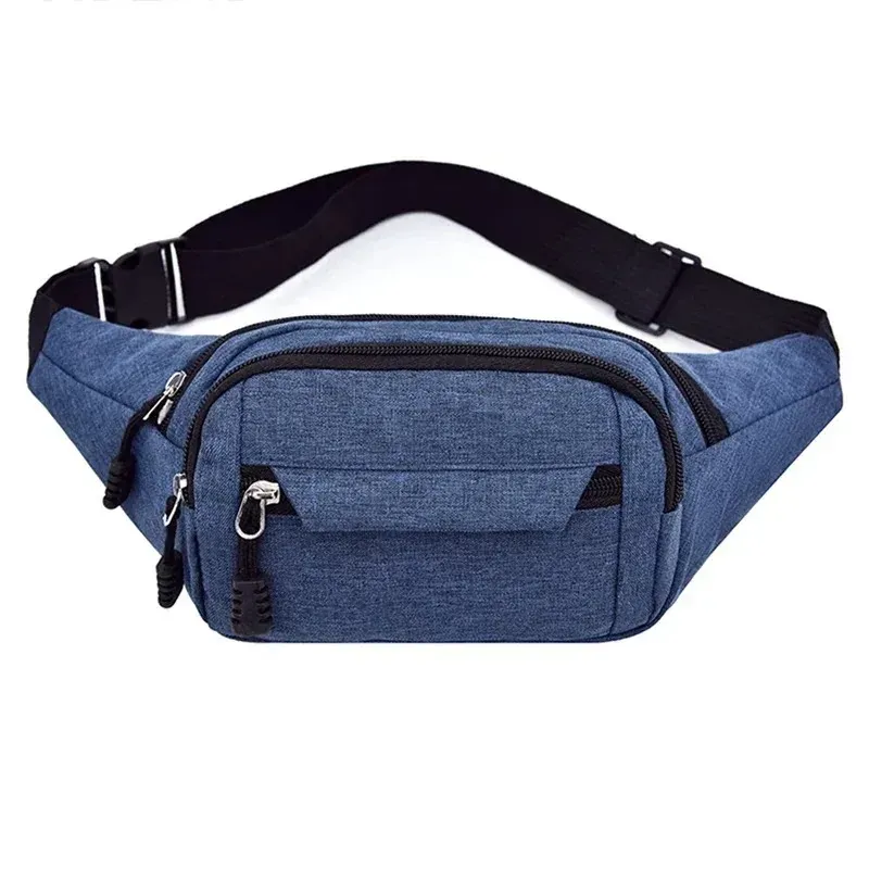 Sac banane sport unisexe 2025 pour homme et femme, petit sac de poitrine et sac bandoulière en toile décontracté pour téléphone 9
