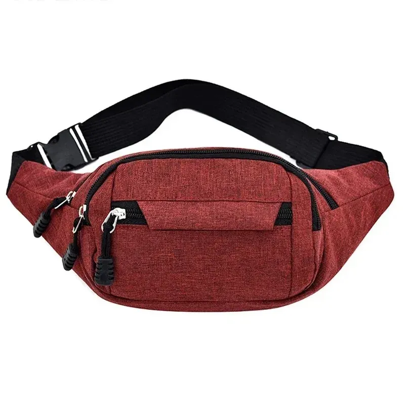 Sac banane sport unisexe 2025 pour homme et femme, petit sac de poitrine et sac bandoulière en toile décontracté pour téléphone 7