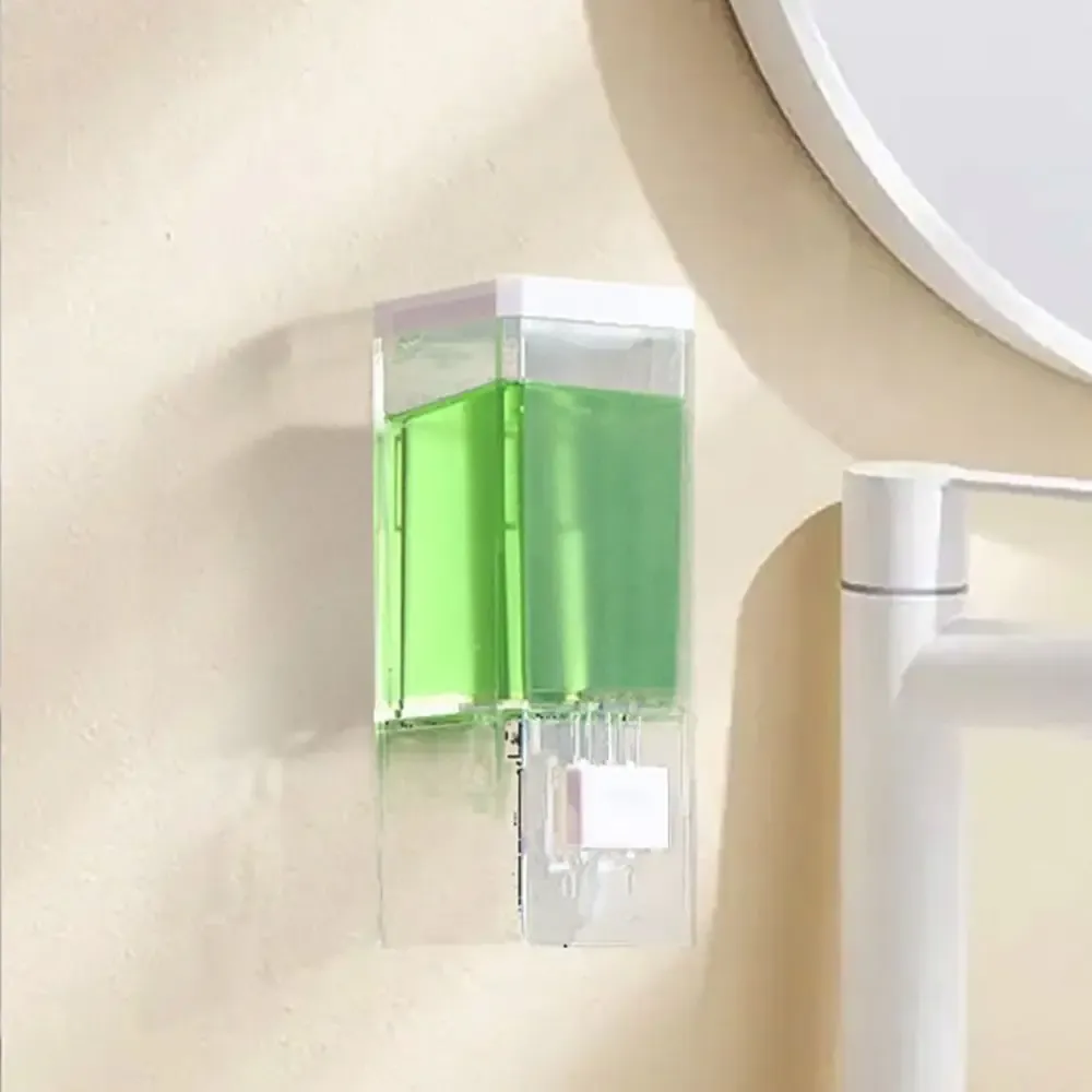 Distributeur de savon mural transparent à pression manuelle