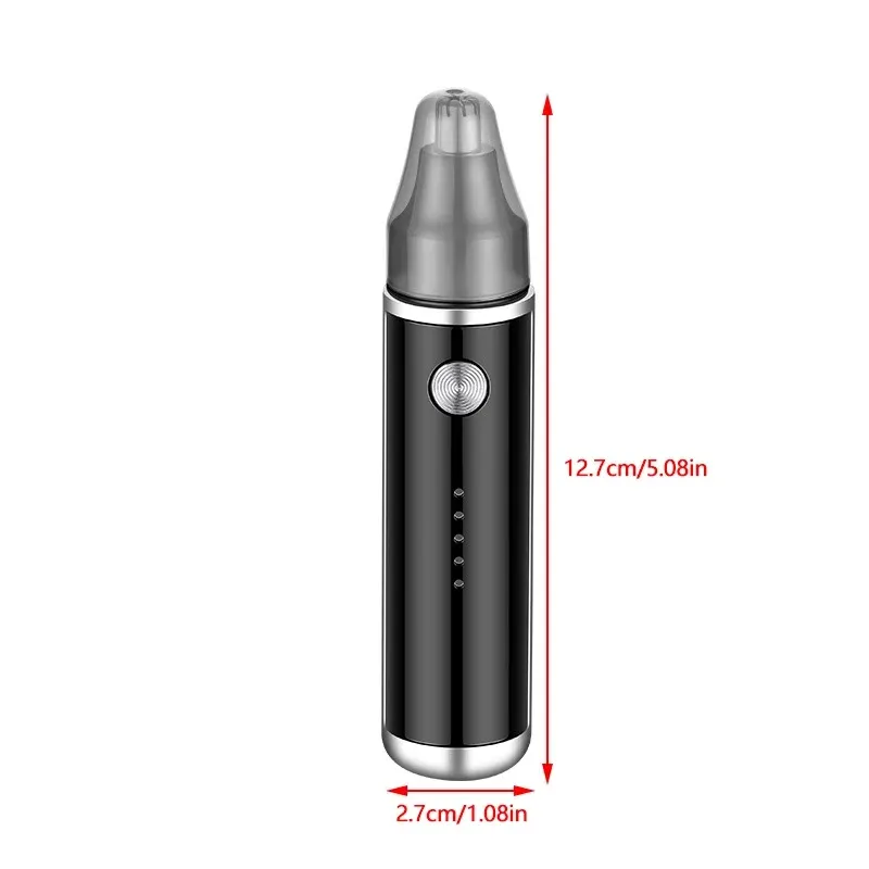 Tondeuse à poils de nez rechargeable avec écran LED, mini rasoir électrique étanche et indolore pour le nez et les oreilles, format portable pour hommes 6