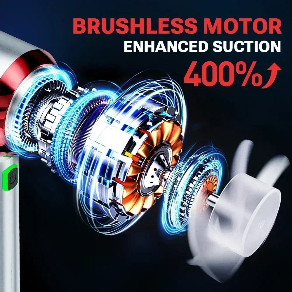 SZUK 985000PA Aspirateur de Voiture Portable Sans Fil Puissant avec Souffleur à Main 2