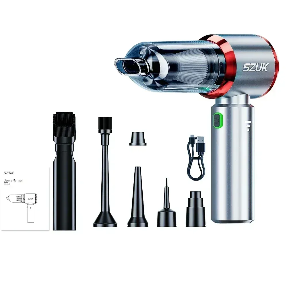 SZUK 985000PA Aspirateur de Voiture Portable Sans Fil Puissant avec Souffleur à Main 12