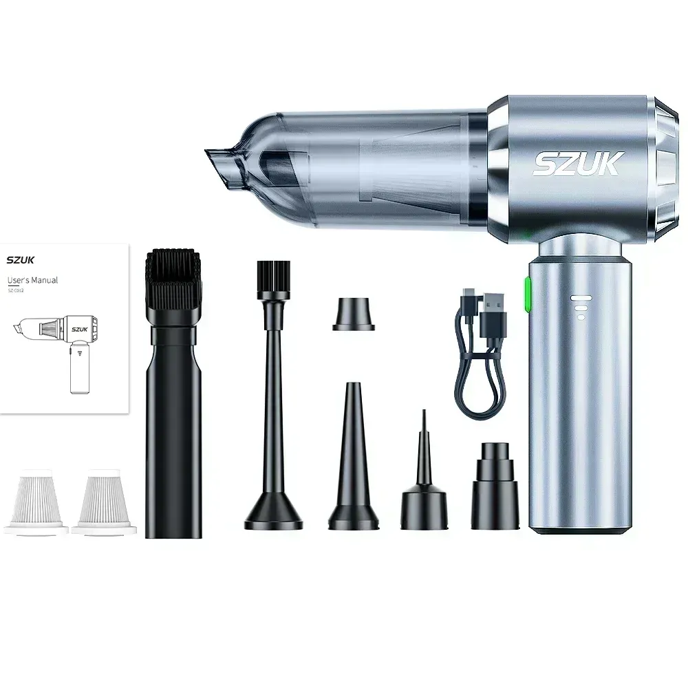SZUK 985000PA Aspirateur de Voiture Portable Sans Fil Puissant avec Souffleur à Main 7