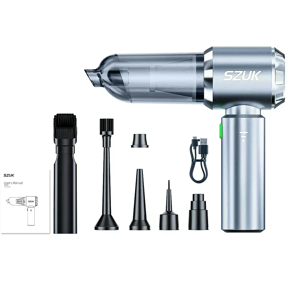 SZUK 985000PA Aspirateur de Voiture Portable Sans Fil Puissant avec Souffleur à Main 10