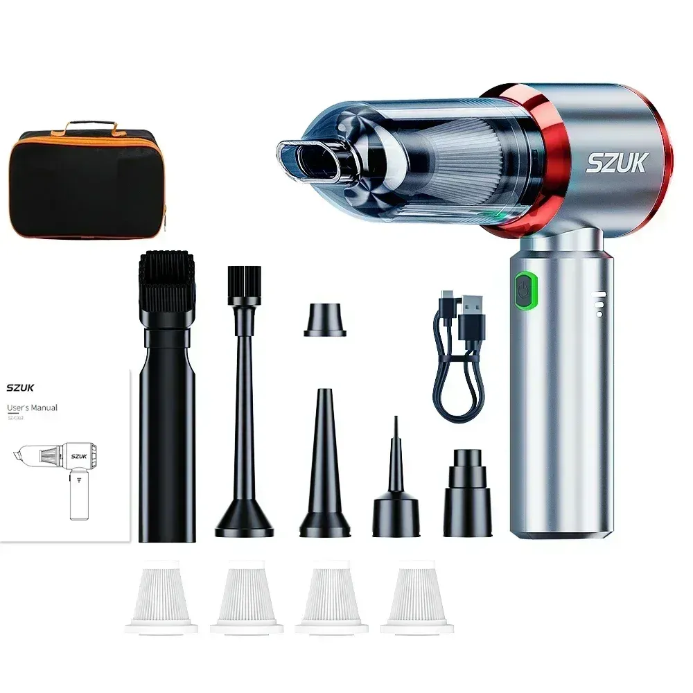 SZUK 985000PA Aspirateur de Voiture Portable Sans Fil Puissant avec Souffleur à Main 9