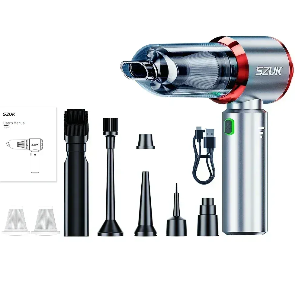 SZUK 985000PA Aspirateur de Voiture Portable Sans Fil Puissant avec Souffleur à Main 11