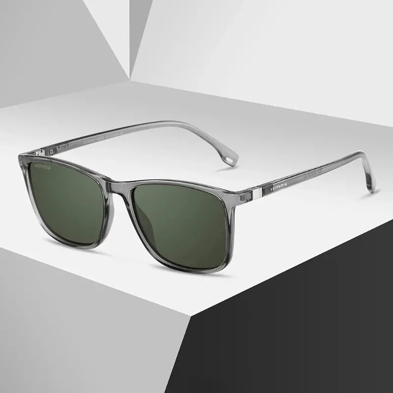 Lunettes de soleil rétro unisexes en TR90, verres polarisés UV400