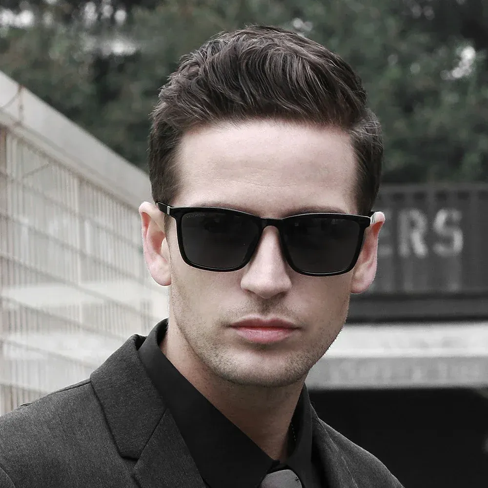 Lunettes de soleil rétro unisexes en TR90, verres polarisés UV400 5