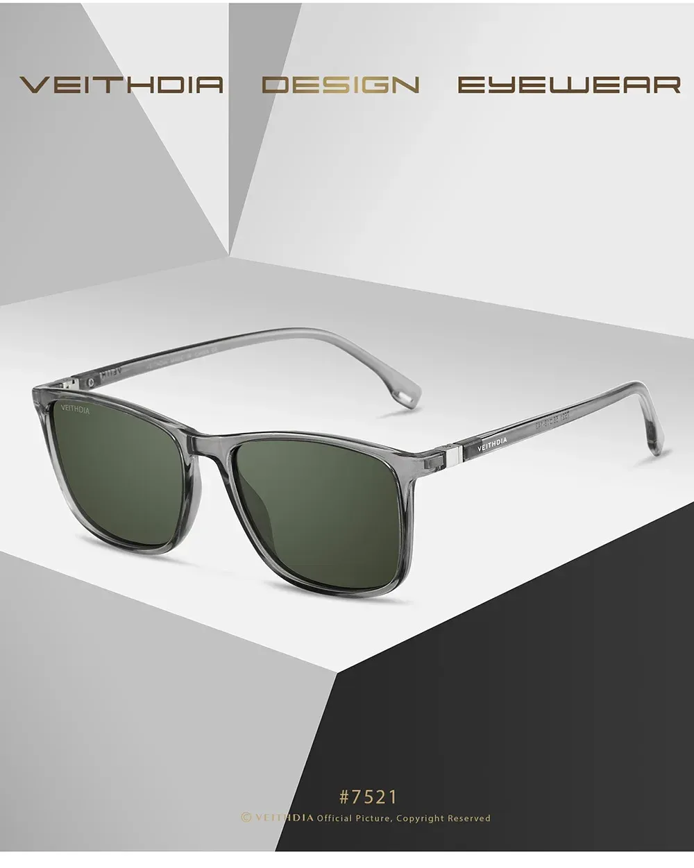Lunettes de soleil rétro, vue de face