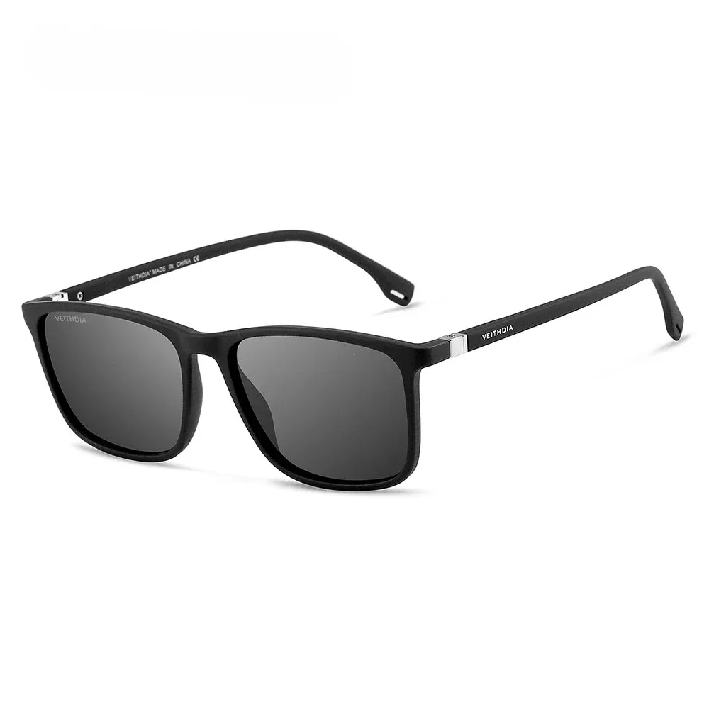 Lunettes de soleil rétro unisexes en TR90, verres polarisés UV400 11
