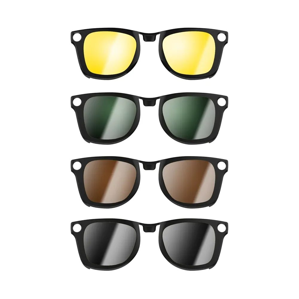 Lunettes polarisées portées en extérieur