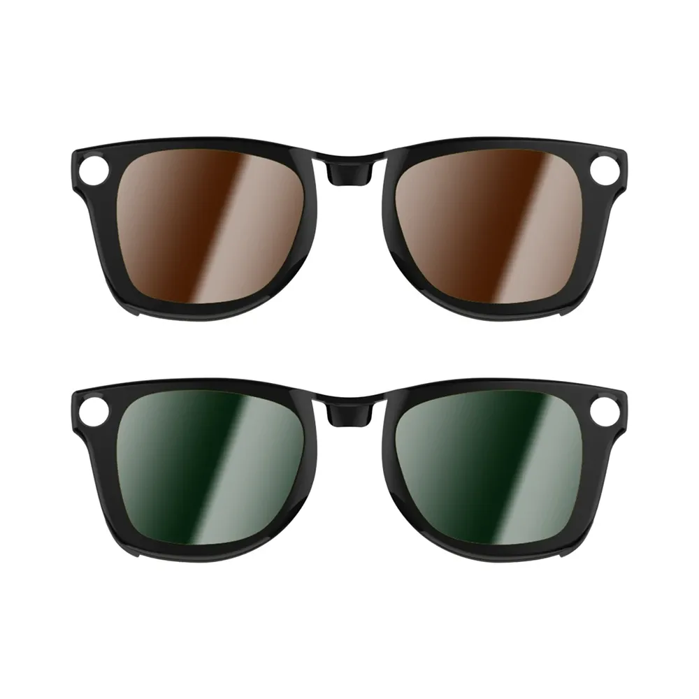 Lunettes à clipser vues de profil