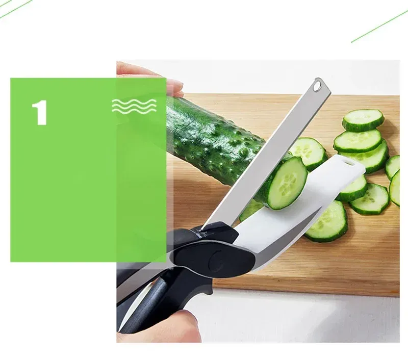 Ciseaux de cuisine utilisés pour découper des aliments