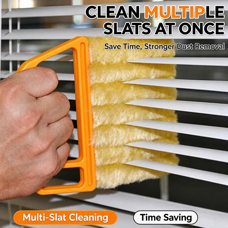 Plumeau Humedo, brosse métallique et éponge en poudre pour stores et vitres 5