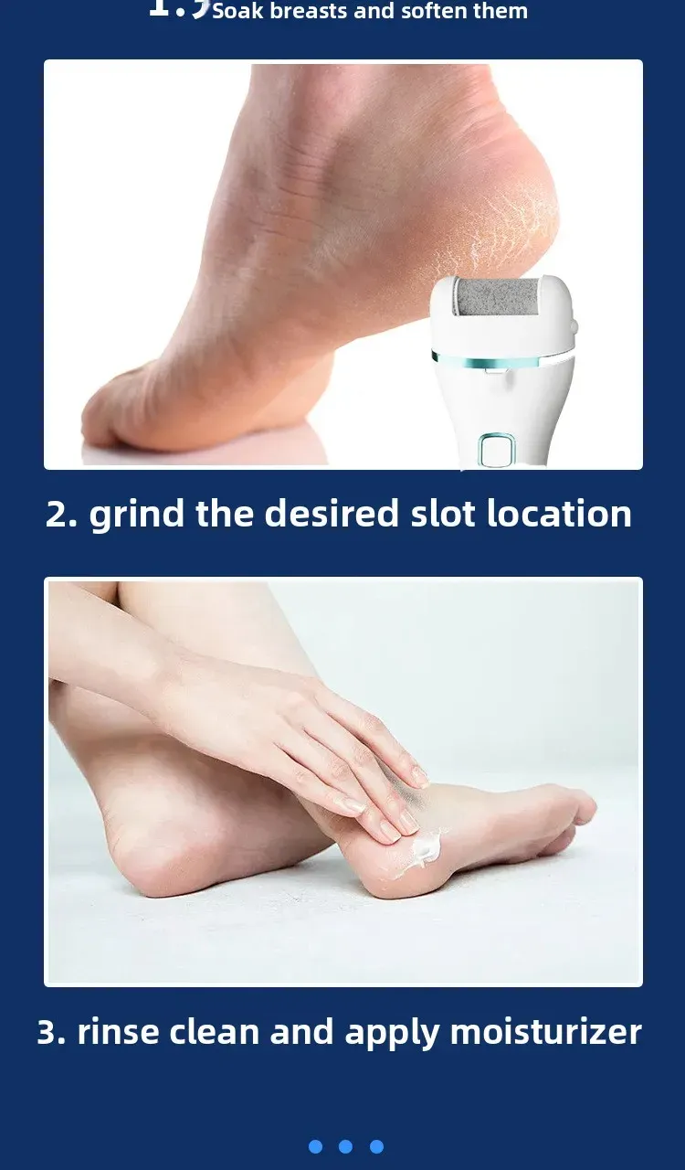 Résultat d'un soin des pieds doux et lisse