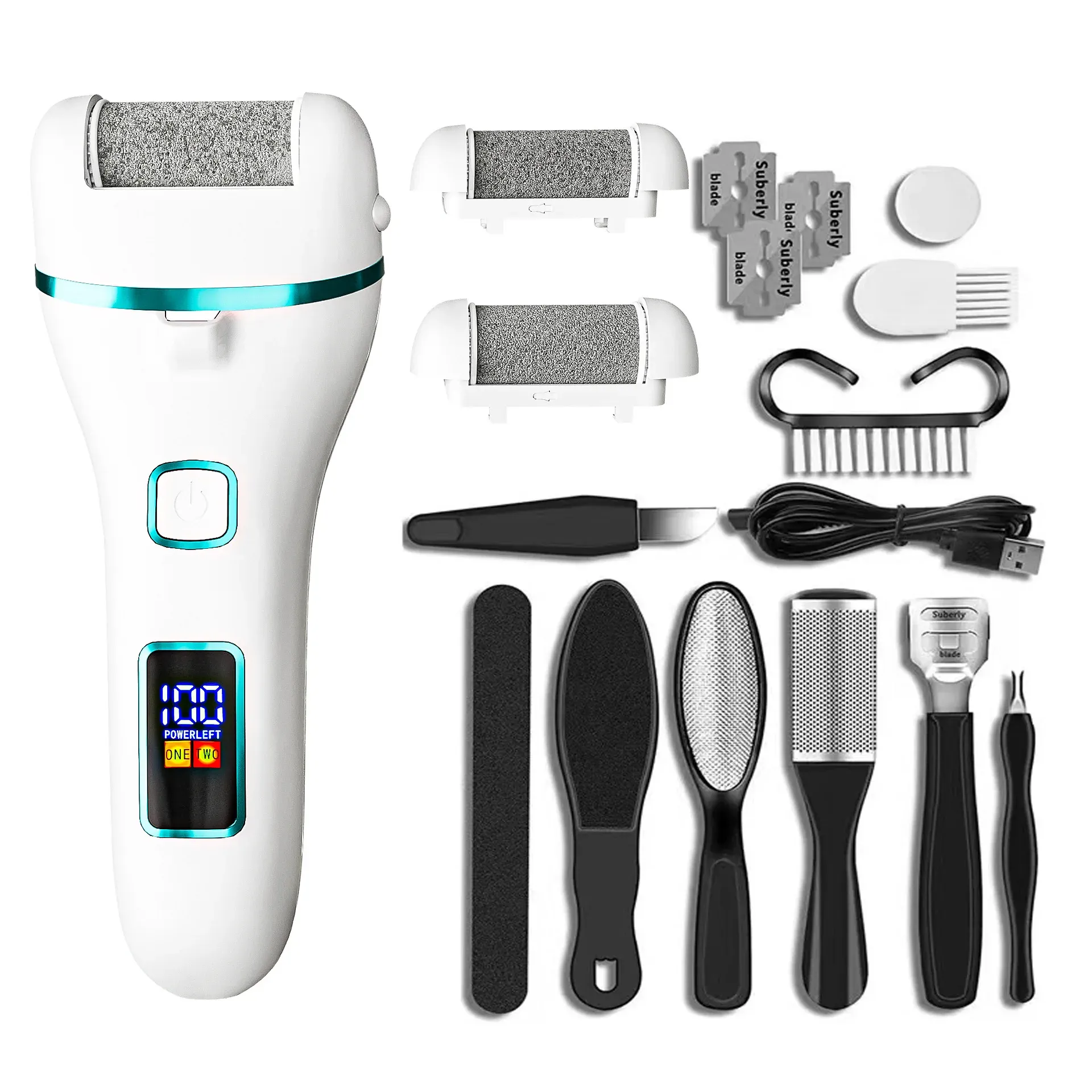 Râpe électrique pour les pieds, anti-callosités 7