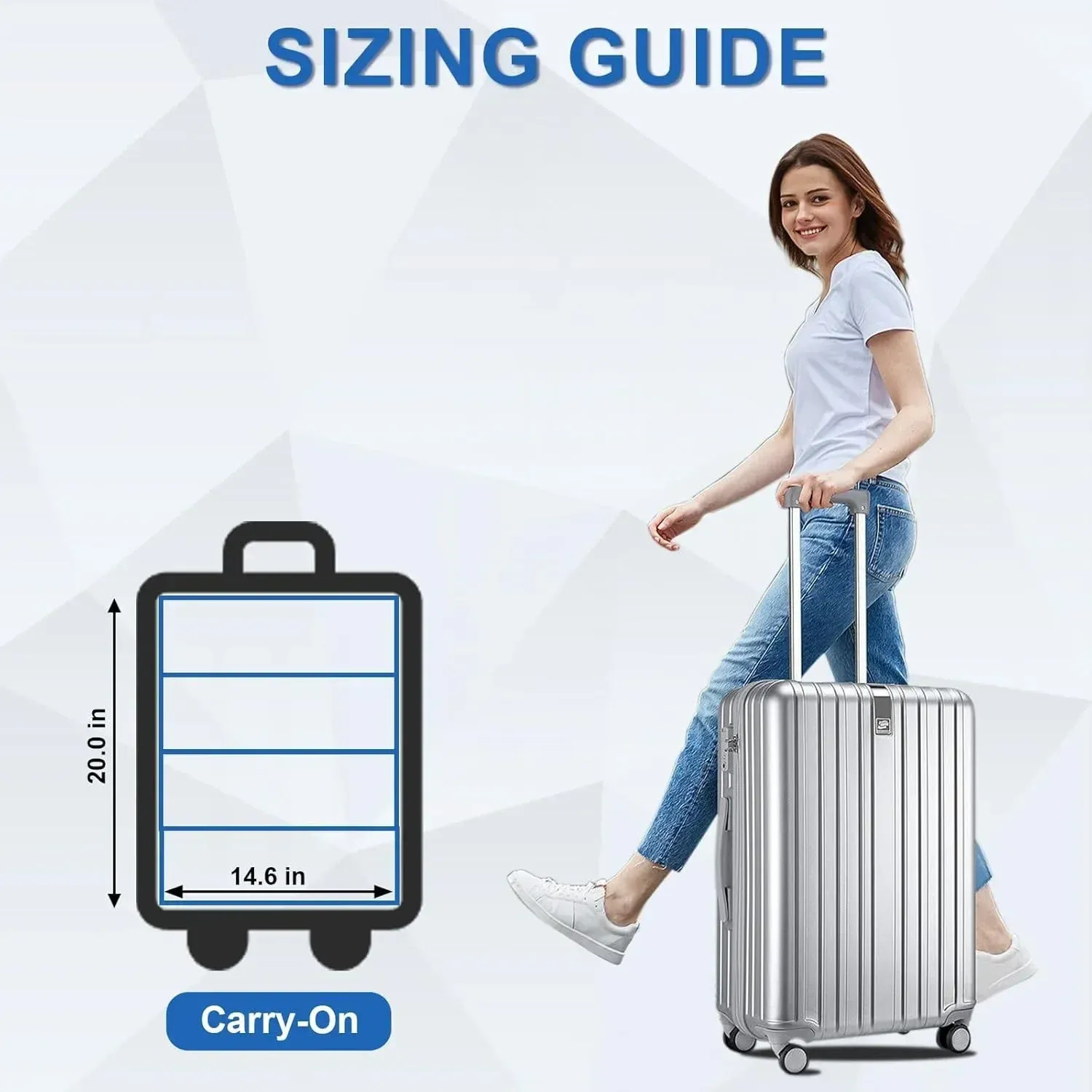 Organisateur de bagages sous différents angles