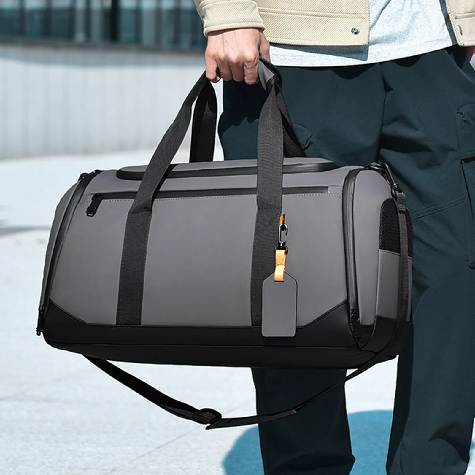Sac de sport grande capacité unisexe avec plusieurs poches
