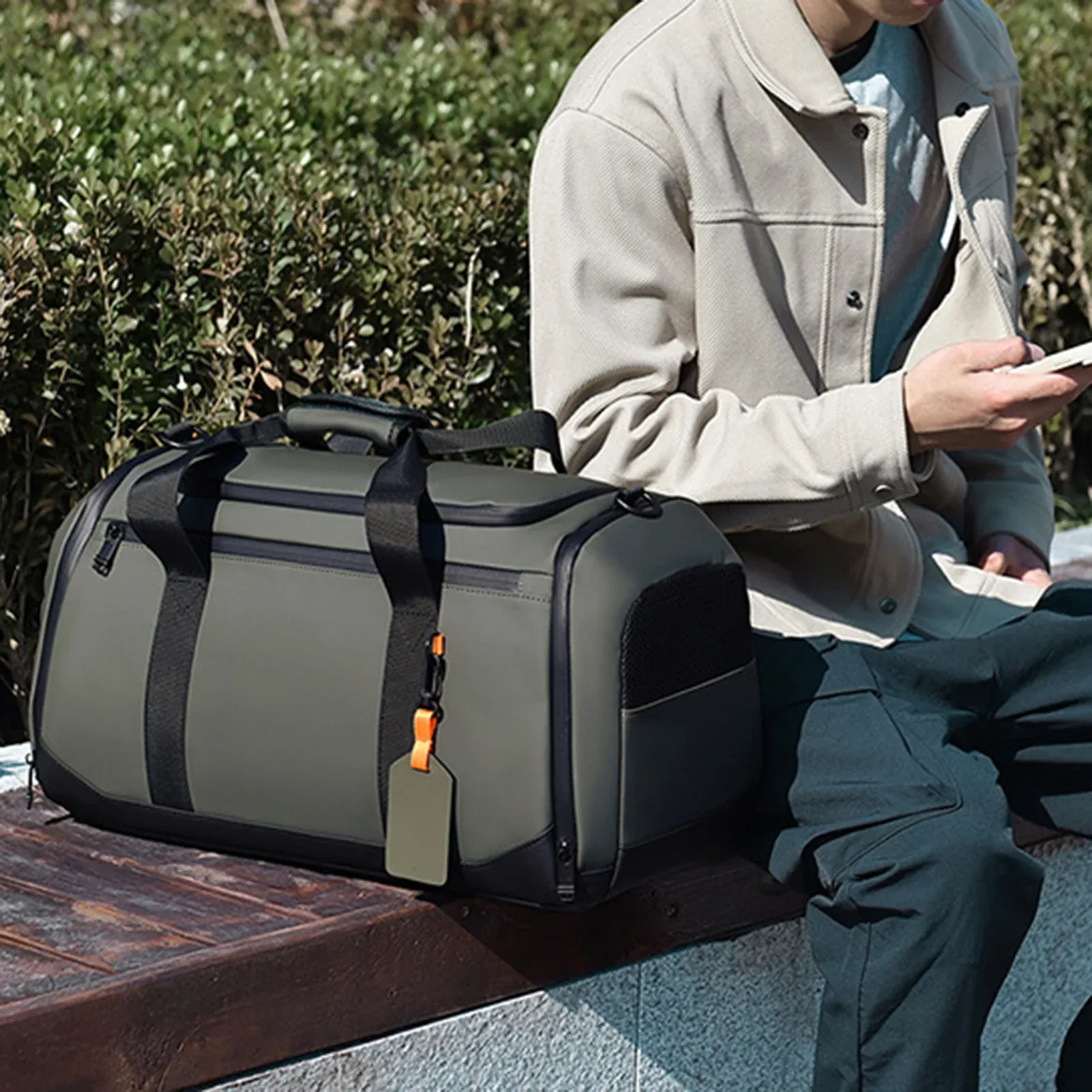 Sac de sport grande capacité unisexe avec plusieurs poches 3