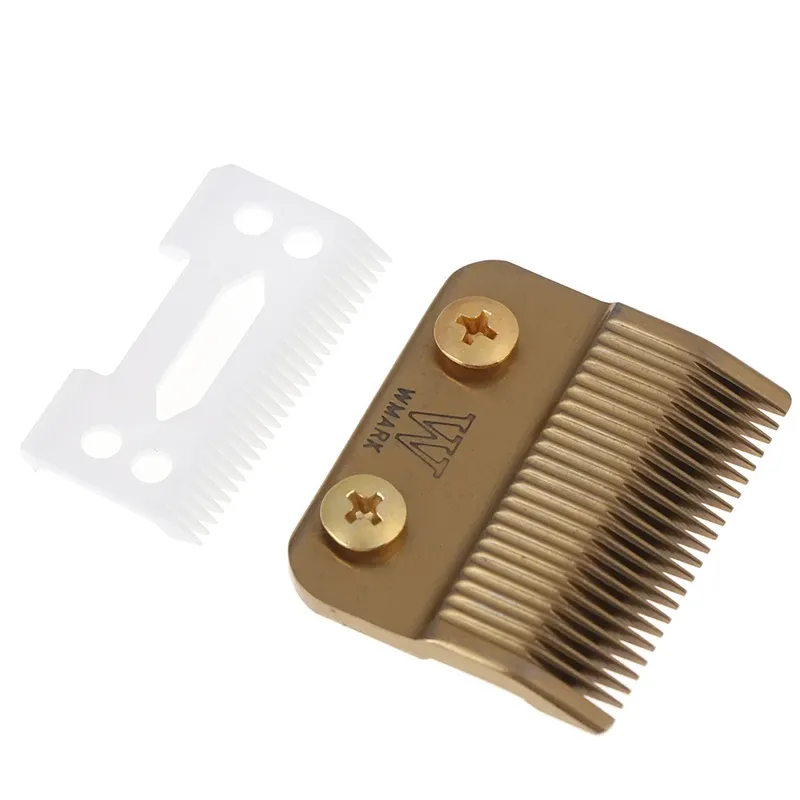 Ensemble de lames de tondeuse à cheveux dorées à lame en céramique pour tondeuse sans fil 5