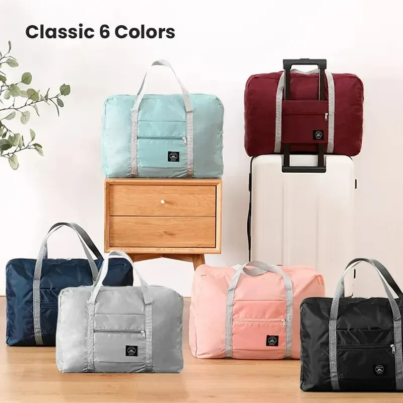 Sac de voyage pliable compatible bagage cabine, léger et grande capacité, pour femme et fille 2