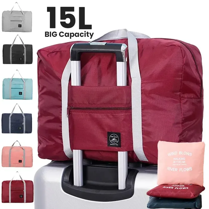 Sac de voyage pliable compatible bagage cabine, léger et grande capacité, pour femme et fille - Image 1