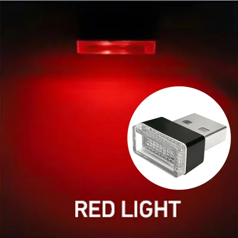 Lumière LED USB pour voiture, éclairage d'ambiance intérieur automobile, décoration intérieure, universel, plug and play 8