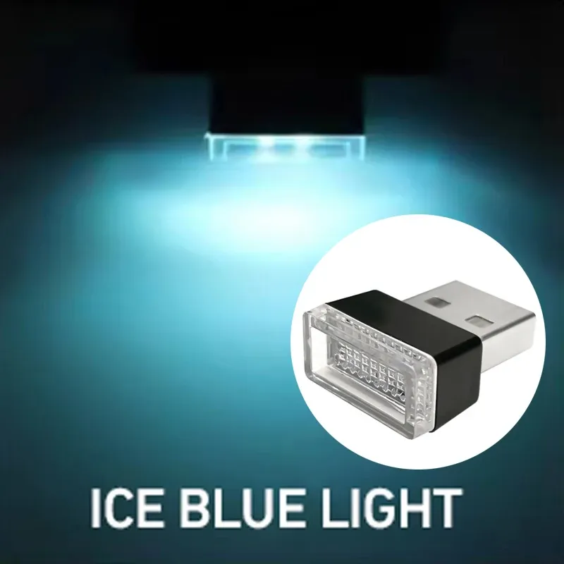 Lumière LED USB pour voiture, éclairage d'ambiance intérieur automobile, décoration intérieure, universel, plug and play 9