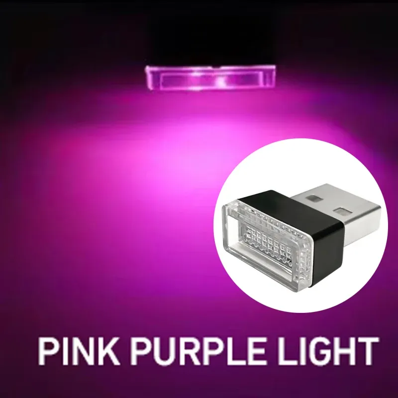 Lumière LED USB pour voiture, éclairage d'ambiance intérieur automobile, décoration intérieure, universel, plug and play 11