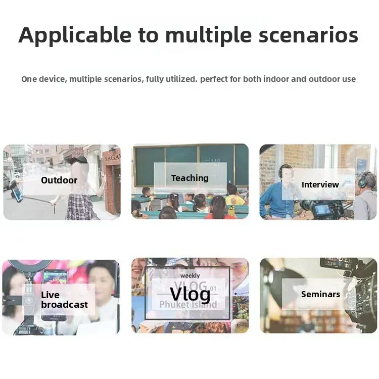 Microphone cravate sans fil utilisé pour un enregistrement
