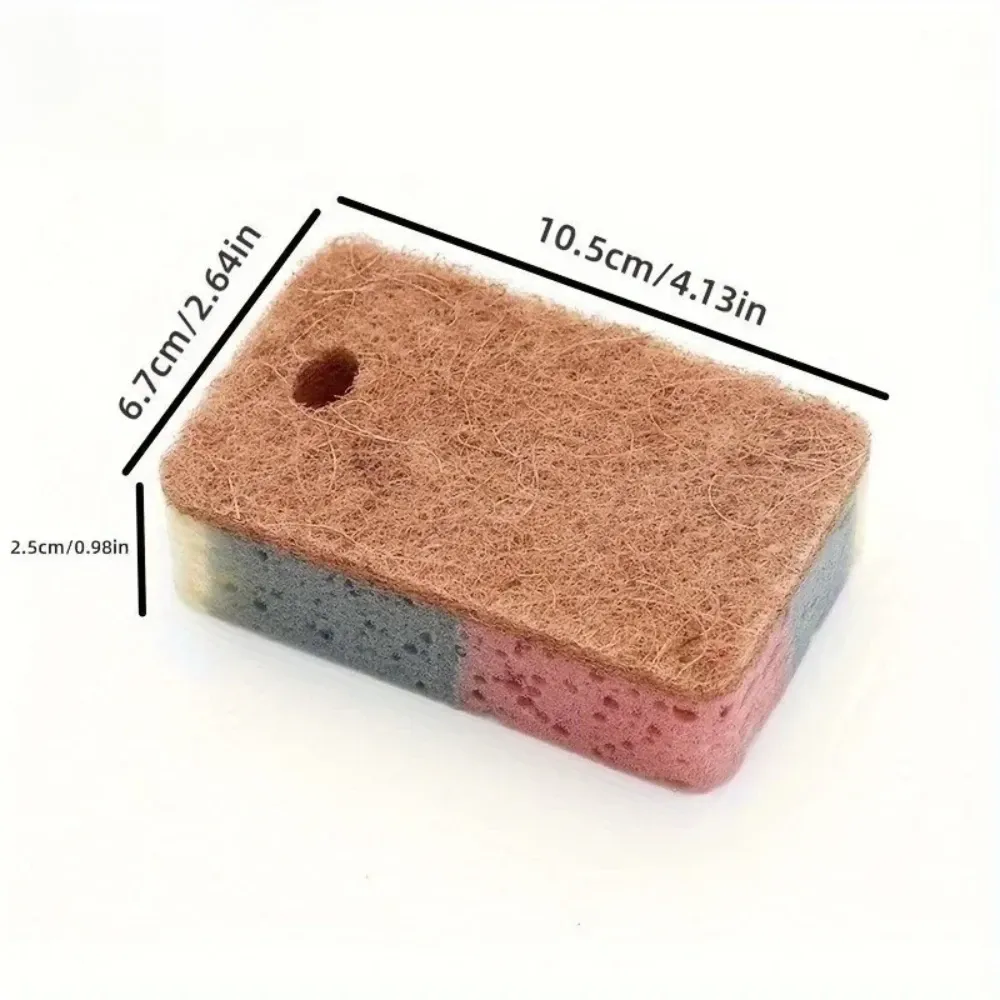 Éponge double face multi-usage pour la vaisselle et le détachage, outil de nettoyage durable pour la cuisine et la salle de bain 6