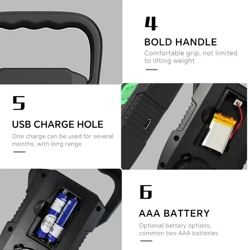 Balance numérique portable 60 kg / 10 g pour bagages, à suspendre, rechargeable par USB, mesure haute précision 5