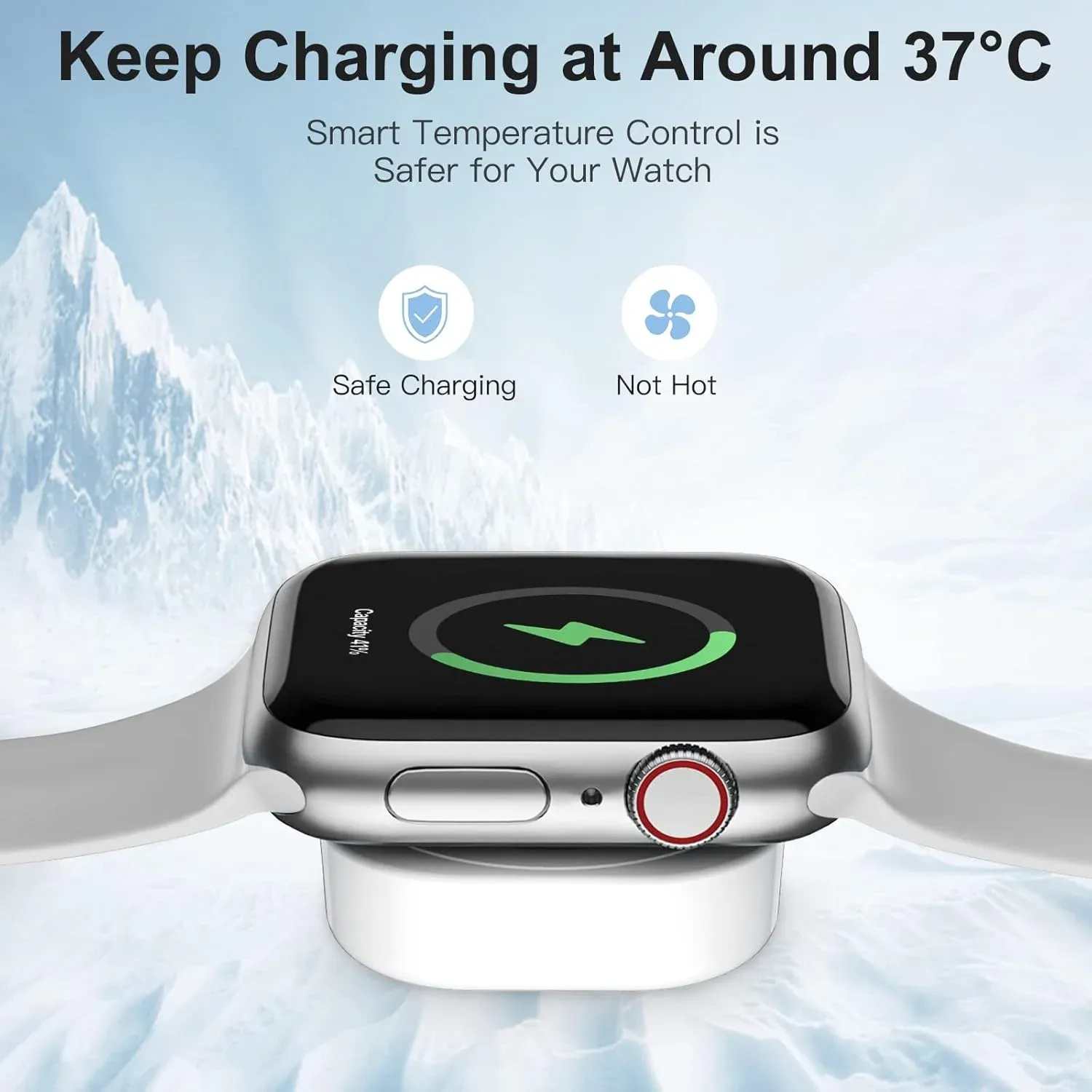 Câble de charge magnétique sans fil rapide USB pour Apple Watch, compatible iWatch 11, 10, 9, 8, 7, 6, 5, 4, 3, 2, SE/2 et Ultra, chargeur portable 6