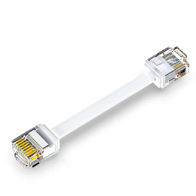 Câble Ethernet plat Cat 6, 0,1 m / 0,15 m / 0,2 m / 0,3 m / 0,5 m, réseau UTP 1000 Mbit/s pour routeur, ordinateur portable, NAS, PC, PS5, PS4, Xbox et modem 8