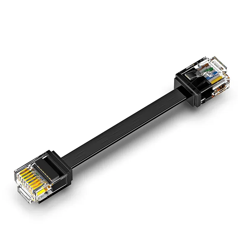 Câble Ethernet plat Cat 6, 0,1 m / 0,15 m / 0,2 m / 0,3 m / 0,5 m, réseau UTP 1000 Mbit/s pour routeur, ordinateur portable, NAS, PC, PS5, PS4, Xbox et modem 7