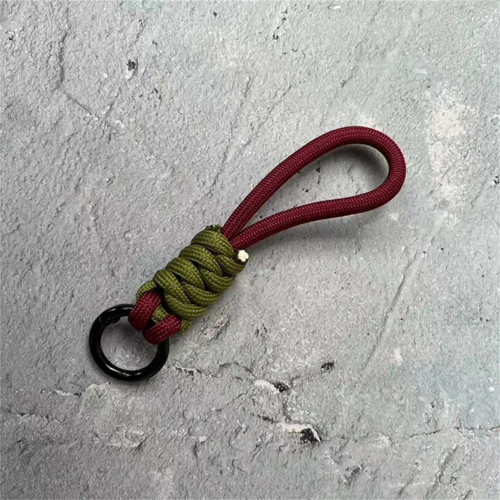 Porte-clés tressé à la main pour téléphone portable, dragonne en corde anti-perte, porte-clés de voiture pour homme et femme 25