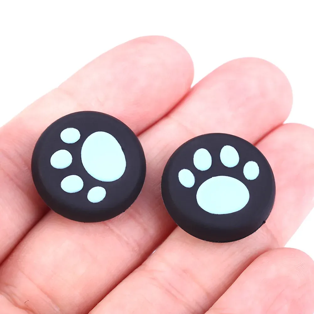 28 capuchons silicone pour joystick de manette de jeu OLED, accessoires capuchons de pouce ST001 5