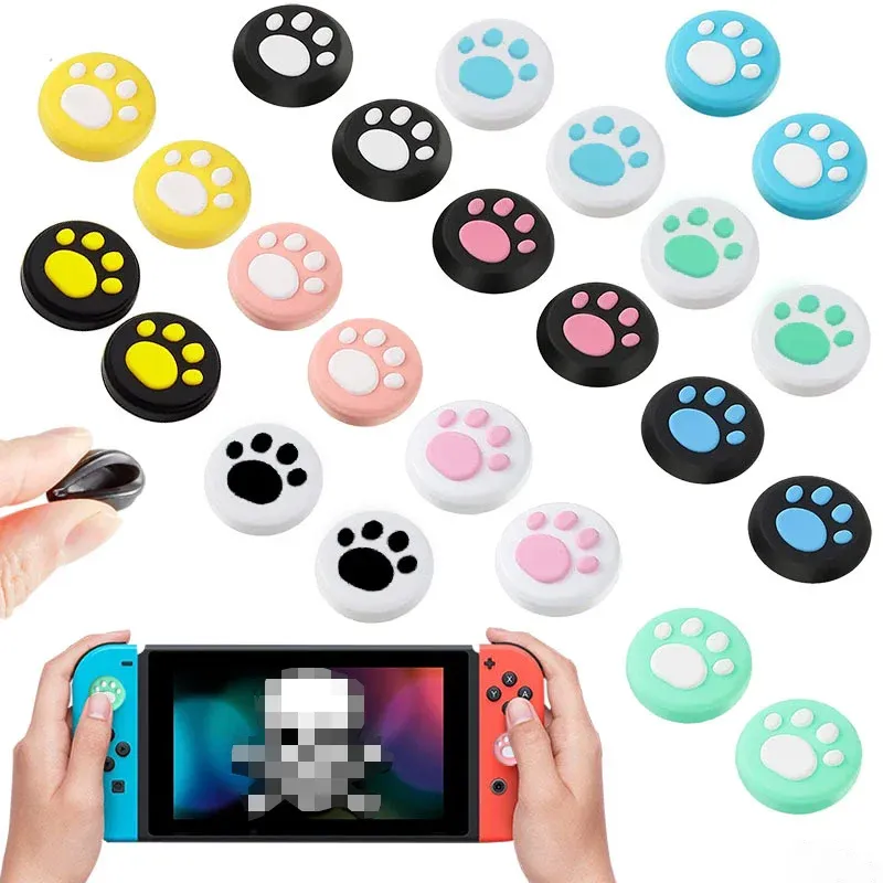 Capuchons de poignée de pouce en silicone pour manette de jeu