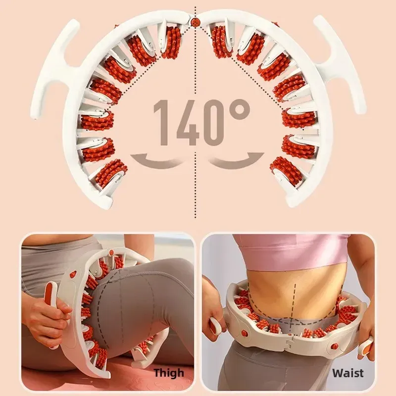 Masseur de jambes multifonctionnel à rouleaux avec poignées amovibles pour le corps entier, la nuque, les épaules et les abdominaux 4